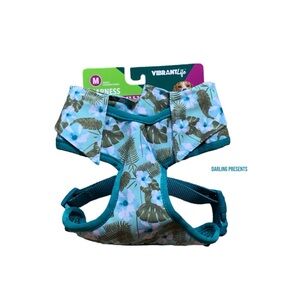 Vibrant Life Leafy Floral Dog Harness Color Multi Size M